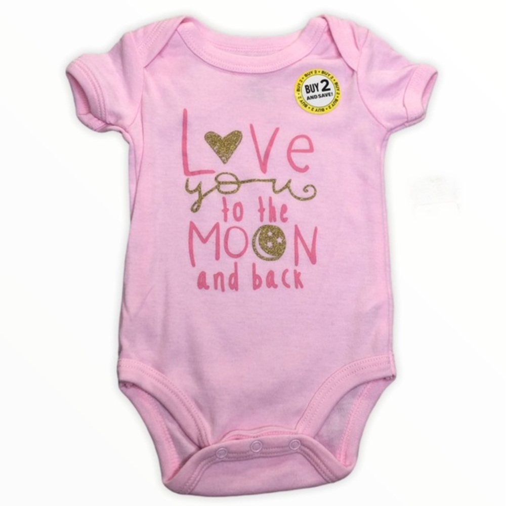 Swiggles Infant Girls Onesie Love You to The Moon